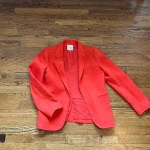 Joie sz12 Orange linen blazer